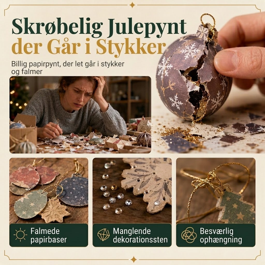 VaraLiving™ DIY Diamant Maling Sæt til Jul – Kreativ Juledekoration med Funklende Krystaller og Værktøjssæt