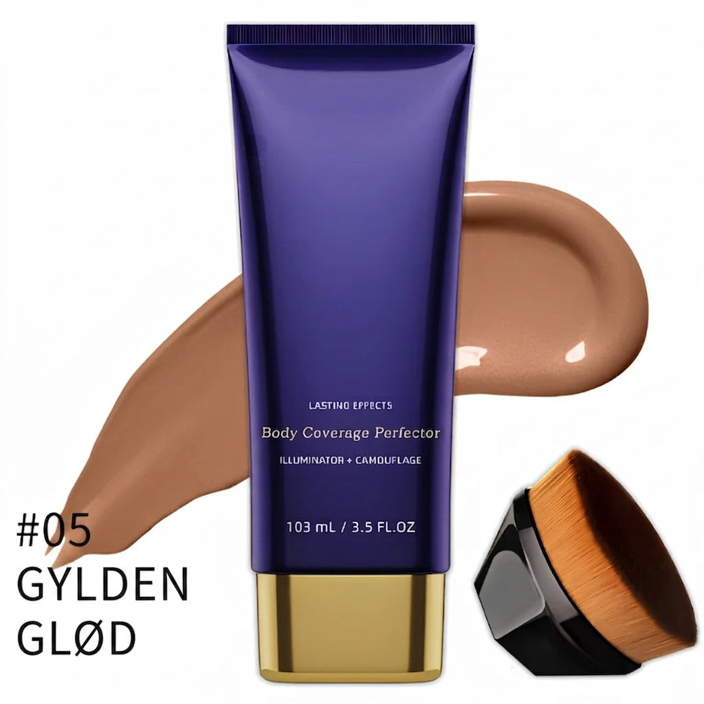 PureVal™ Full Cover Kropsconcealer med Børste | Vandtæt & Langtidsholdbar