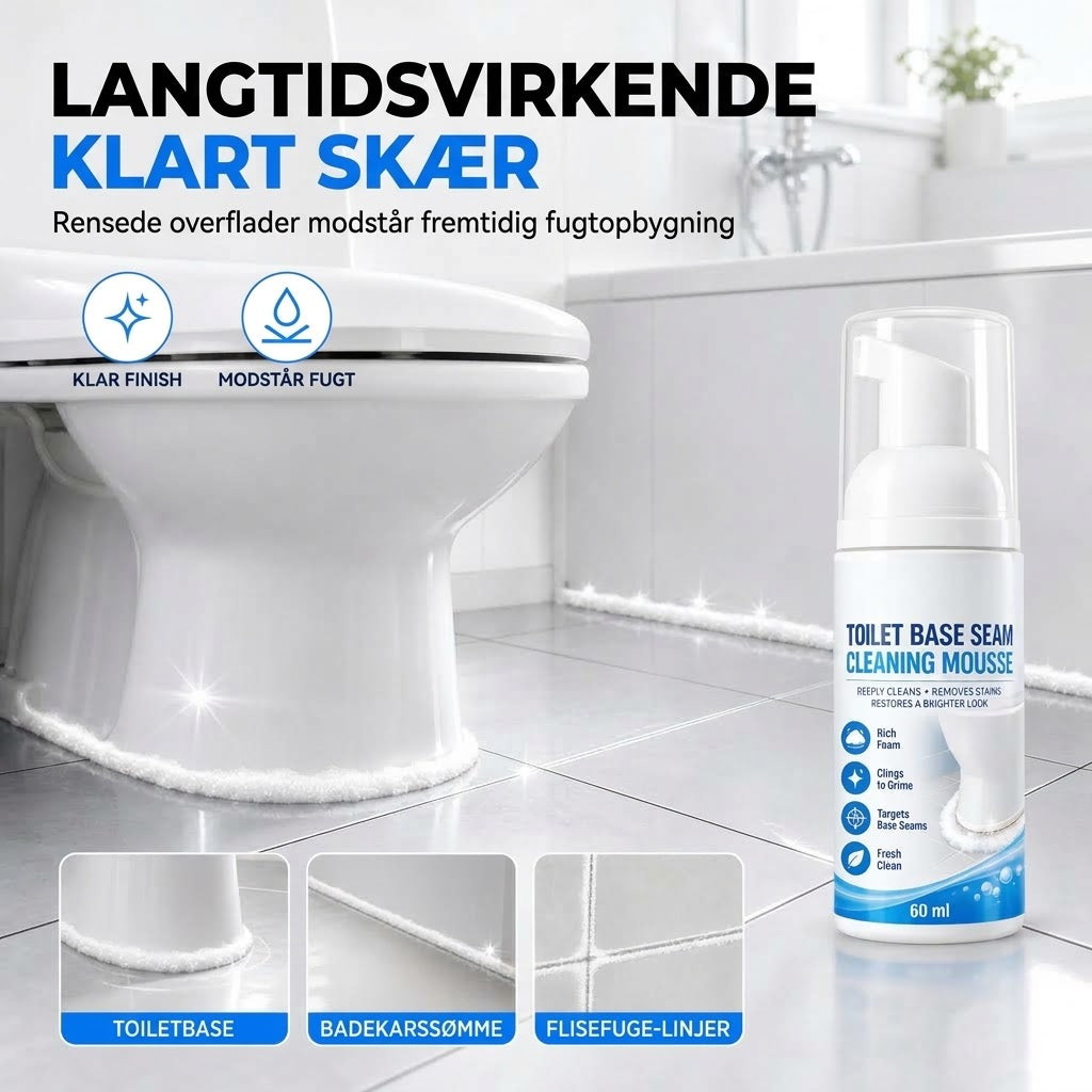 OmniLiving™ Badeværelse Fuge- og Rengøringsmousse | Skummende Pletfjerner til Fuger