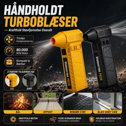 FISHING™ Bærbar Håndholdt Turbo Blæser | Kraftig Luftblæser til Rengøring & Bildekning