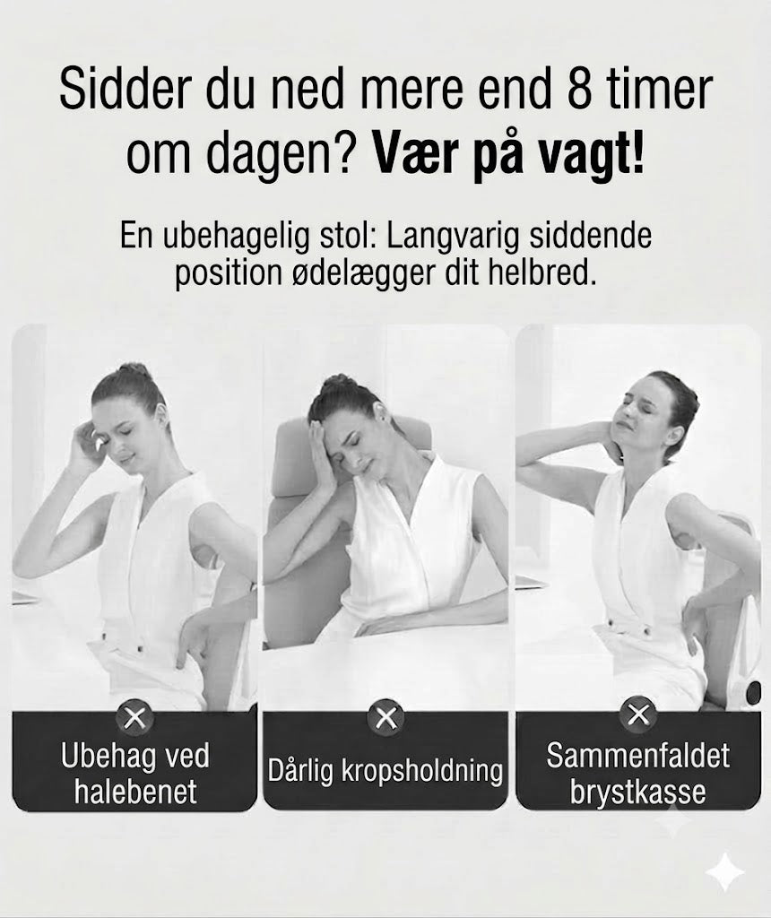 Ergonomisk Siddepude i Memory Skum | Mod Rygsmerter
