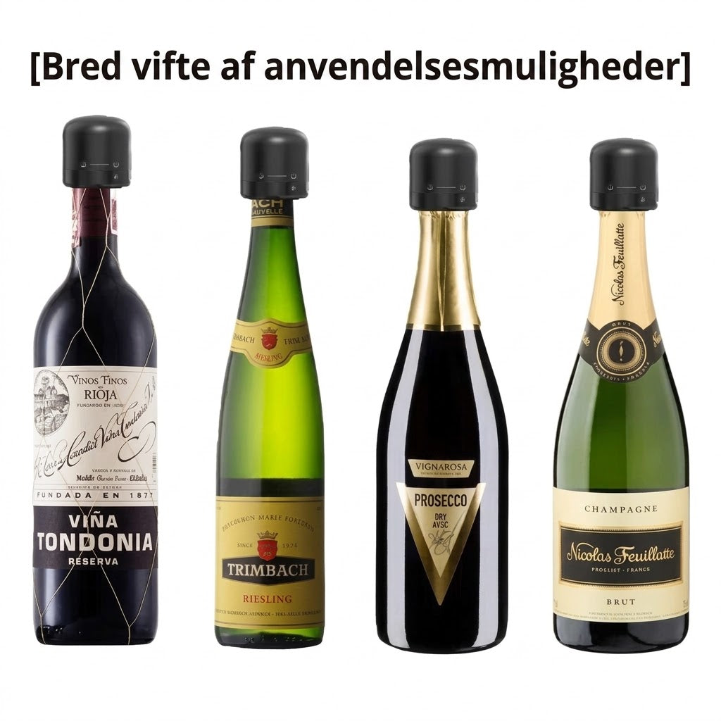 OmniLiving™ Genanvendelig Silikoneprop til Vin, Øl & Champagne | Lufttæt Vinprop