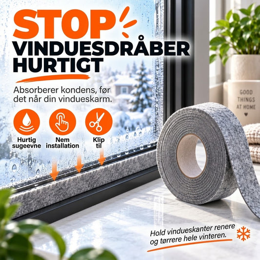 OmniLiving™ Selvklæbende Kondensvand Absorberende Filtliste til Vinduer | Anti-mug & Fugtighedsabsorberende