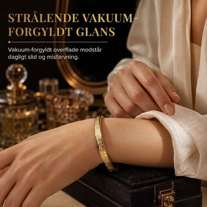 VaraLiving™ Armbånd i Titan og Rustfrit Stål – 18K Vakuumforgyldt med Forudgraveret Tekst