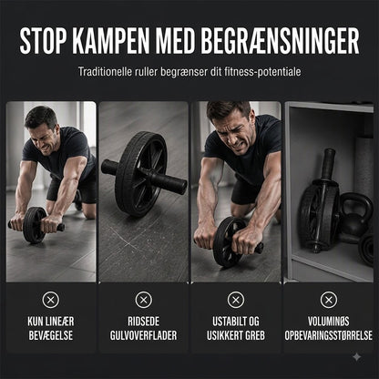 SilkEase™ Mavehjul med Knæpude | Effektiv Mave- & Kernetræning