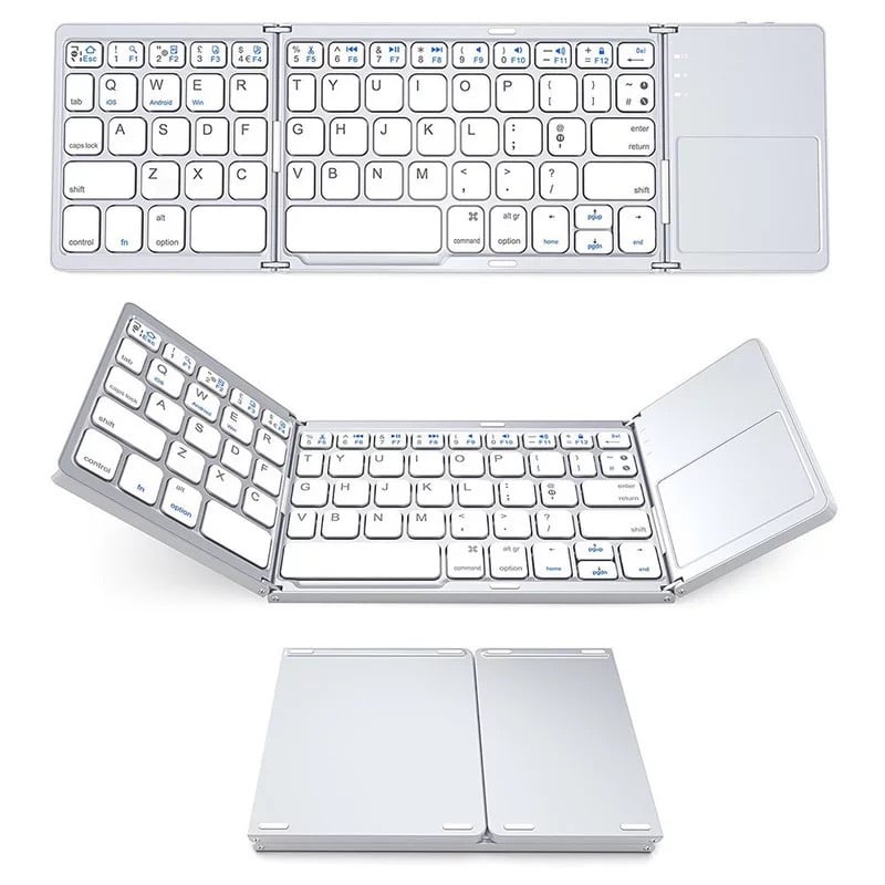 SilkEase™ Sammenfoldeligt Trådløst Bluetooth Tastatur | Universelt & Bærbart Minitastatur