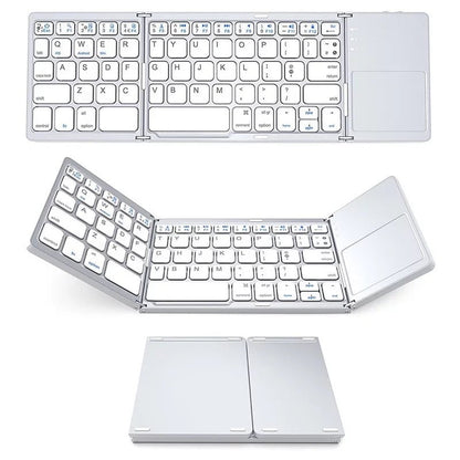 SilkEase™ Sammenfoldeligt Trådløst Bluetooth Tastatur | Universelt & Bærbart Minitastatur