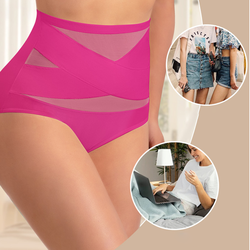 LuxeModa™ Plus Size Højtaljede Formende Trusser (3-pak) | Sømløs Maveformer