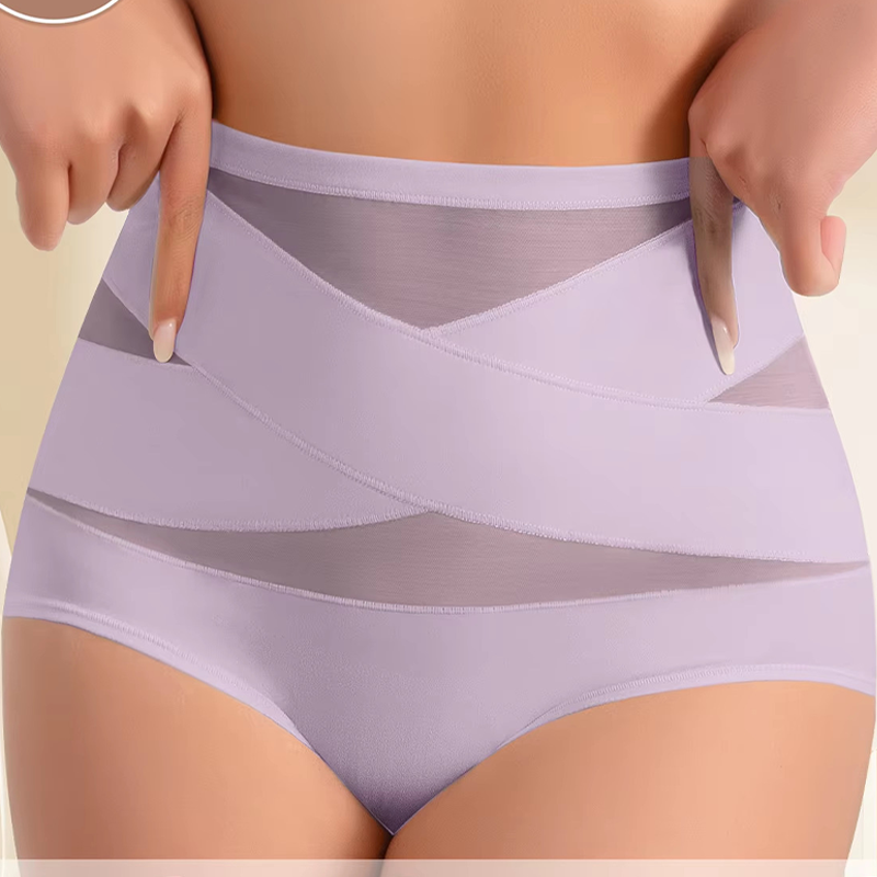 LuxeModa™ Plus Size Højtaljede Formende Trusser (3-pak) | Sømløs Maveformer