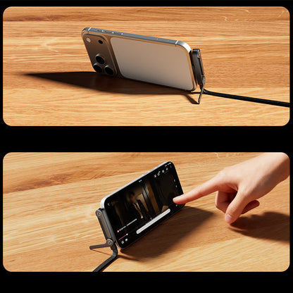 FISHING™ Multifunktionelt Opladningskabel med Justerbar Mobilholder | Hurtigopladning