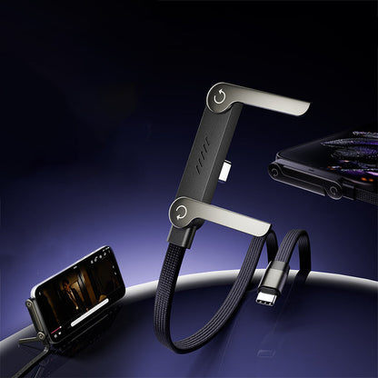 FISHING™ Multifunktionelt Opladningskabel med Justerbar Mobilholder | Hurtigopladning