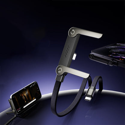 FISHING™ Multifunktionelt Opladningskabel med Justerbar Mobilholder | Hurtigopladning