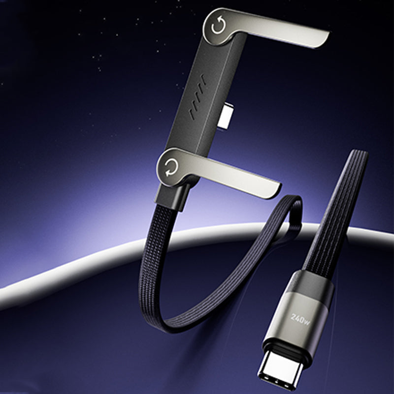 FISHING™ Multifunktionelt Opladningskabel med Justerbar Mobilholder | Hurtigopladning