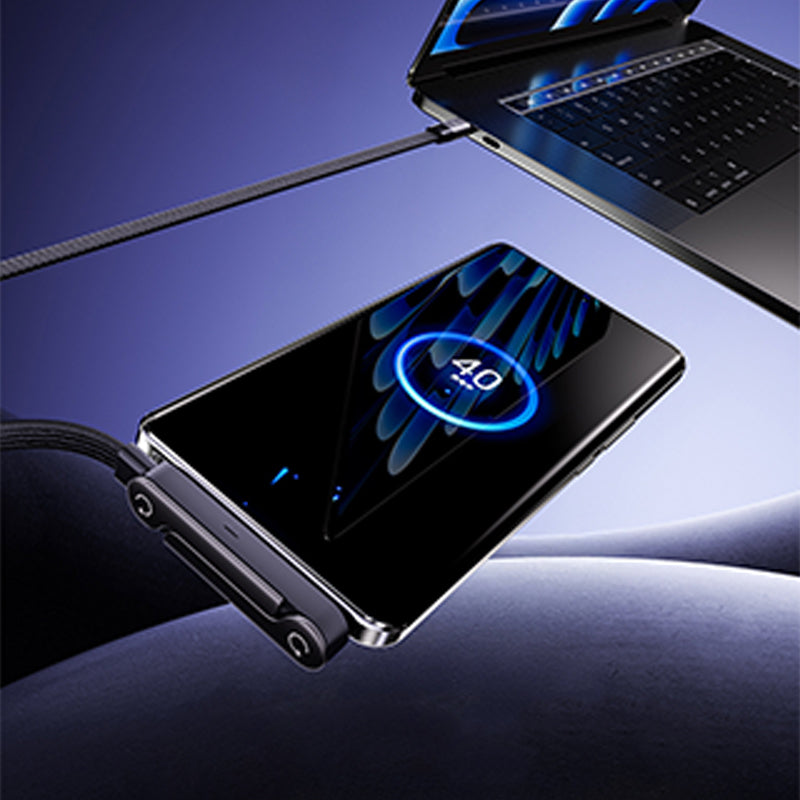 FISHING™ Multifunktionelt Opladningskabel med Justerbar Mobilholder | Hurtigopladning