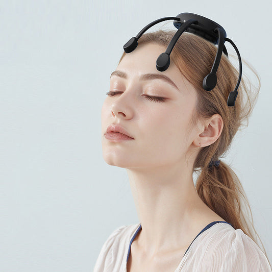 SilkEase™ Smart Blæksprutte Hovedmassager | 8 Massagehoveder & 4 Tilstande til Dyb Afslapning