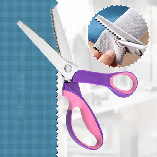 SilkEase™ Multifunktionel Zackensaks | Takket Stofsaks til Syning, Patchwork & Læder