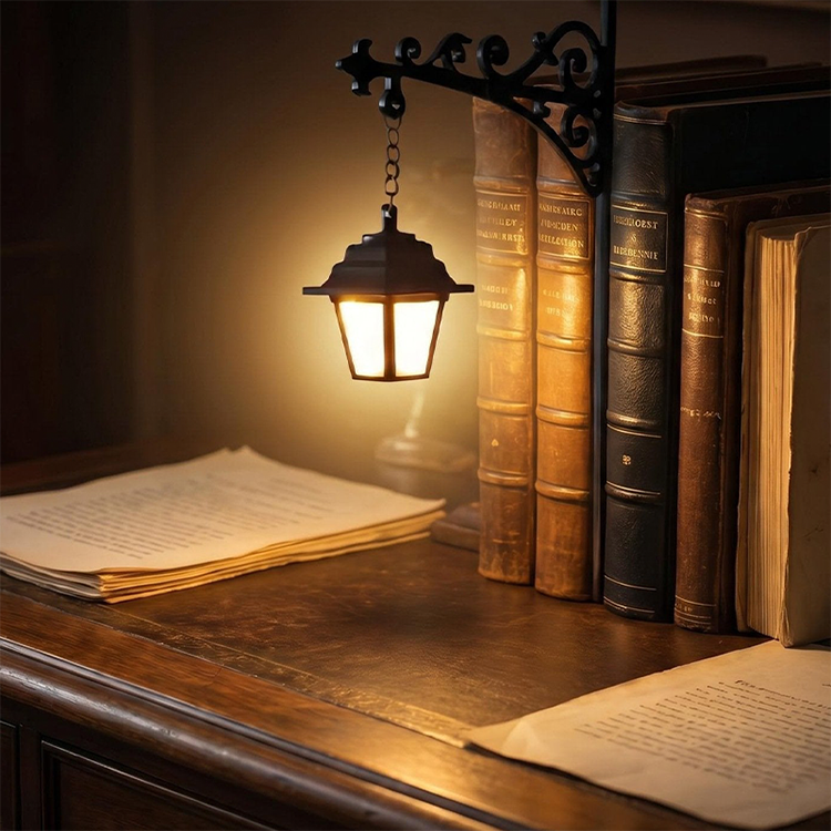 Retro Bankerlampe | Mini Gadelygte Læselampe