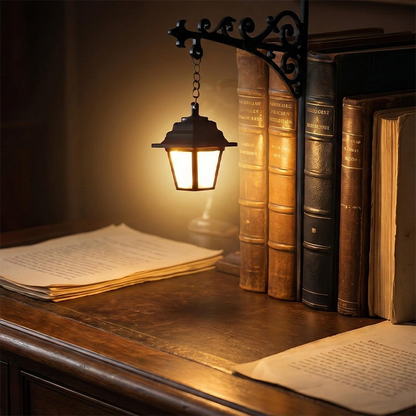 Retro Bankerlampe | Mini Gadelygte Læselampe