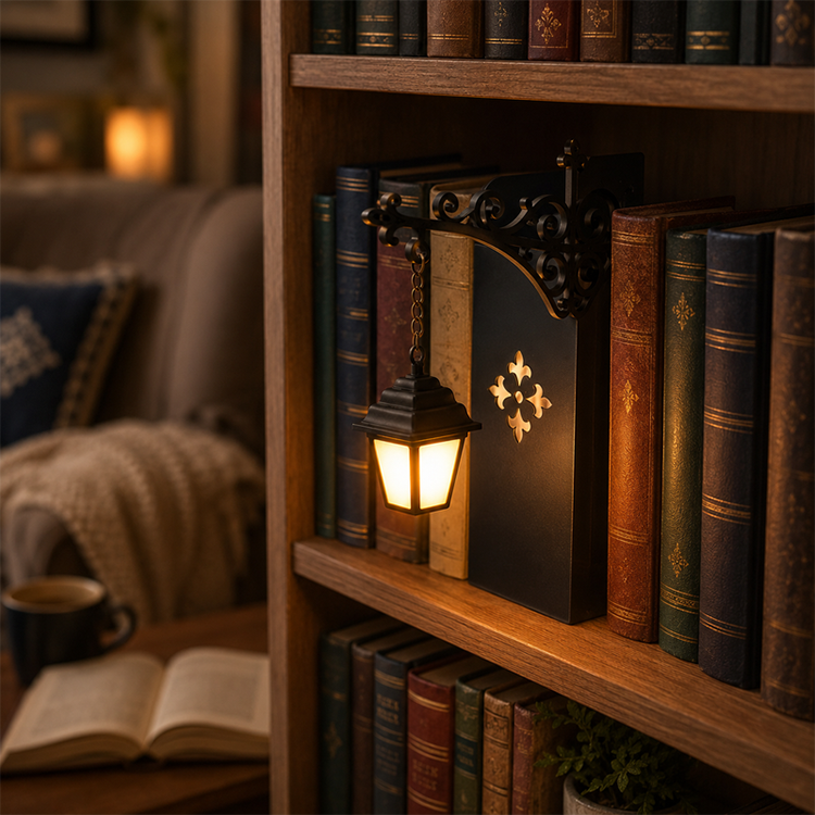 Retro Bankerlampe | Mini Gadelygte Læselampe