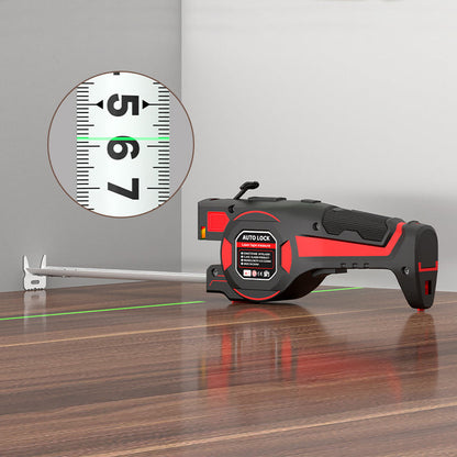 ApexGauge™ 2-i-1 Laser-Målebånd | Digital Afstandsmåler med Lasersigte