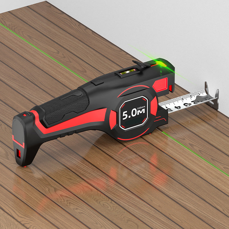 ApexGauge™ 2-i-1 Laser-Målebånd | Digital Afstandsmåler med Lasersigte