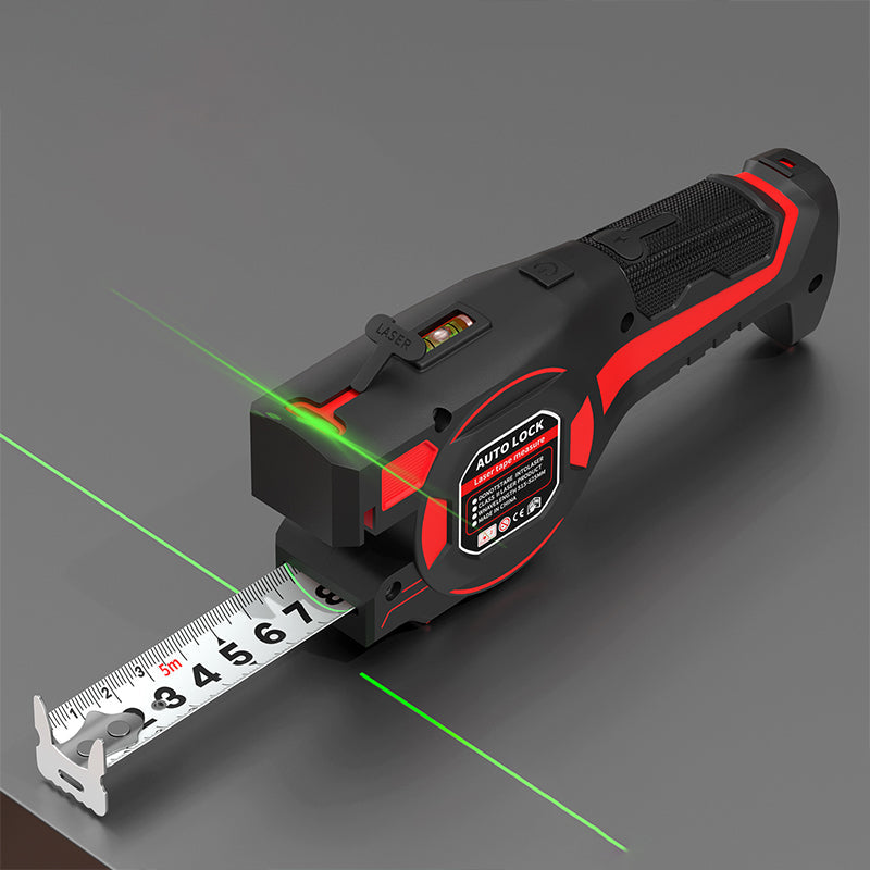 ApexGauge™ 2-i-1 Laser-Målebånd | Digital Afstandsmåler med Lasersigte