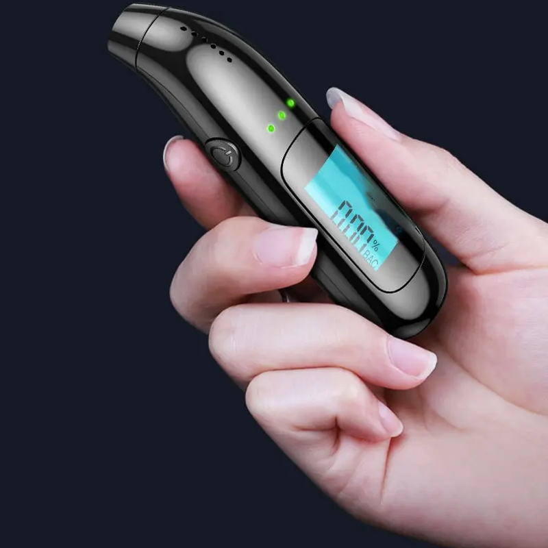 DriveSafe™ USB-Genopladeligt Digitalt Alkometer med LCD-Skærm