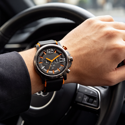 ChronosEase™ Stilfuldt Herre Quartz-Uhr | Elegant Herreur til Hverdag & Business