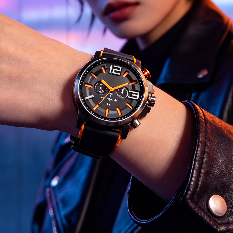 ChronosEase™ Stilfuldt Herre Quartz-Uhr | Elegant Herreur til Hverdag & Business