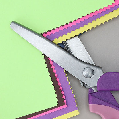 SilkEase™ Multifunktionel Zackensaks | Takket Stofsaks til Syning, Patchwork & Læder