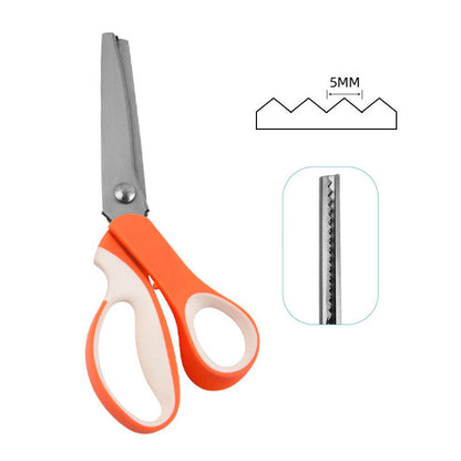 SilkEase™ Multifunktionel Zackensaks | Takket Stofsaks til Syning, Patchwork & Læder