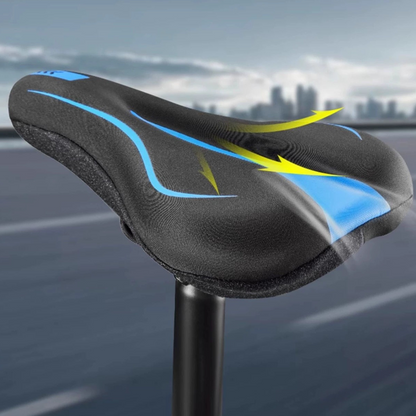NovaPulse™ Ergonomisk Silikone Cykelsadel Betræk | Blødt & Stødabsorberende