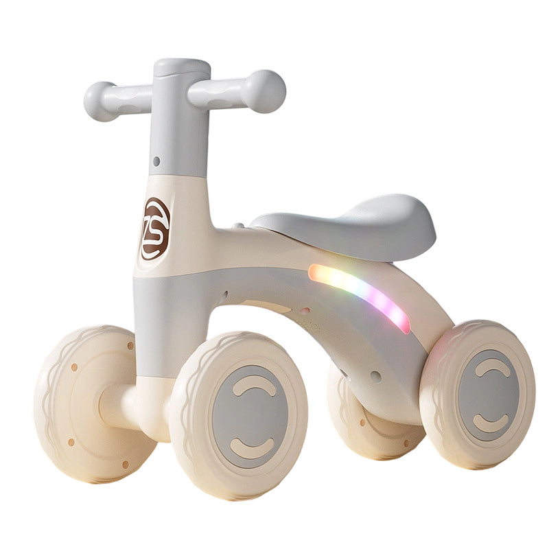 OmniLiving™ 4-Hjulet Balancecykel til Børn | Med Musik & LED-Lys