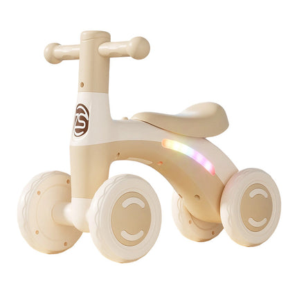 OmniLiving™ 4-Hjulet Balancecykel til Børn | Med Musik & LED-Lys