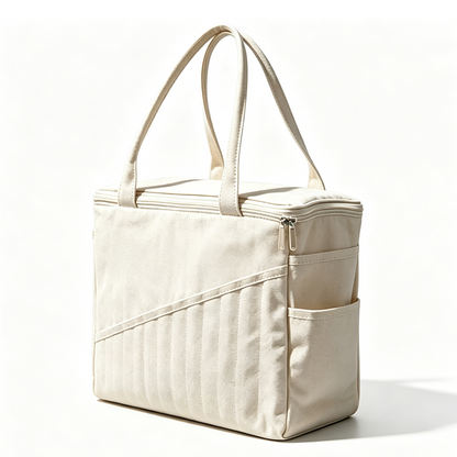 OmniLiving™ Canvas Garn Opbevaringstaske | Med Nålelomme & Garnhuller