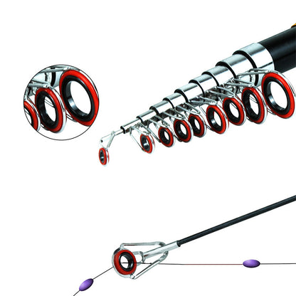 FISHING™ Komplet Fiskesæt med Teleskopstang & Bæretaske | Perfekt til Camping & Vandreture