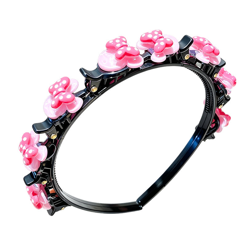 OmniLiving™ Tegneserie Hårbøjle med Flette-Clips til Piger | 13 Søde Designs