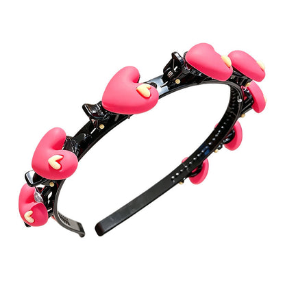 OmniLiving™ Tegneserie Hårbøjle med Flette-Clips til Piger | 13 Søde Designs