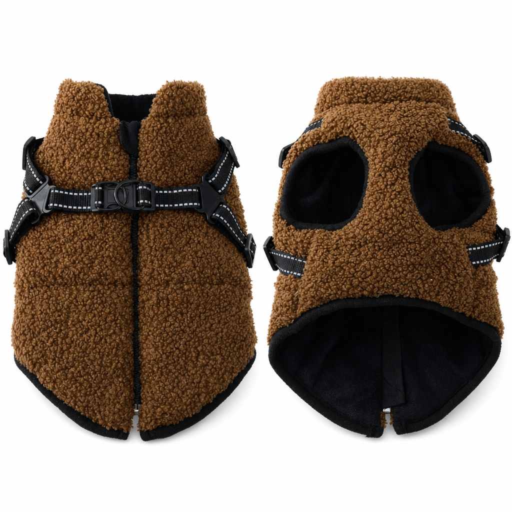 VaraLiving™ Varm Vinterfrakke til Hunde med Refleksstriber – Til Små og Mellemstore Hunde