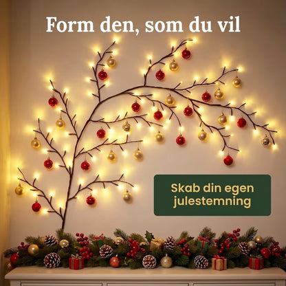 VaraLiving™ Magisk Piletræ Ranke LED Julelys – Fleksibel Lyskæde med 8 Lysindstillinger og Varmt Hvidt Lys