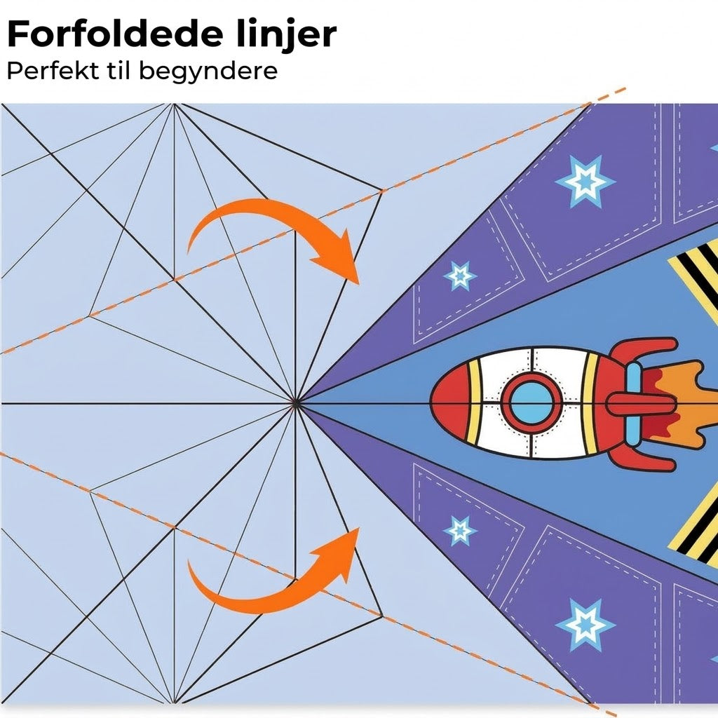 VaraLiving™ Kreativt DIY Papirfly Sæt (16 stk.) – Farverige Folde-Papirflyver med Forskellige Design til Børn