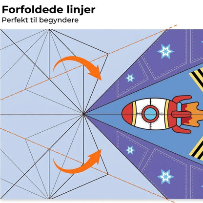 VaraLiving™ Kreativt DIY Papirfly Sæt (16 stk.) – Farverige Folde-Papirflyver med Forskellige Design til Børn