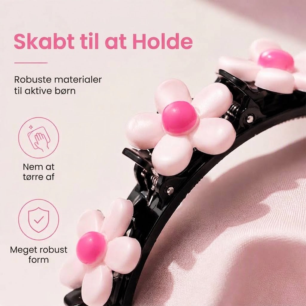 OmniLiving™ Tegneserie Hårbøjle med Flette-Clips til Piger | 13 Søde Designs