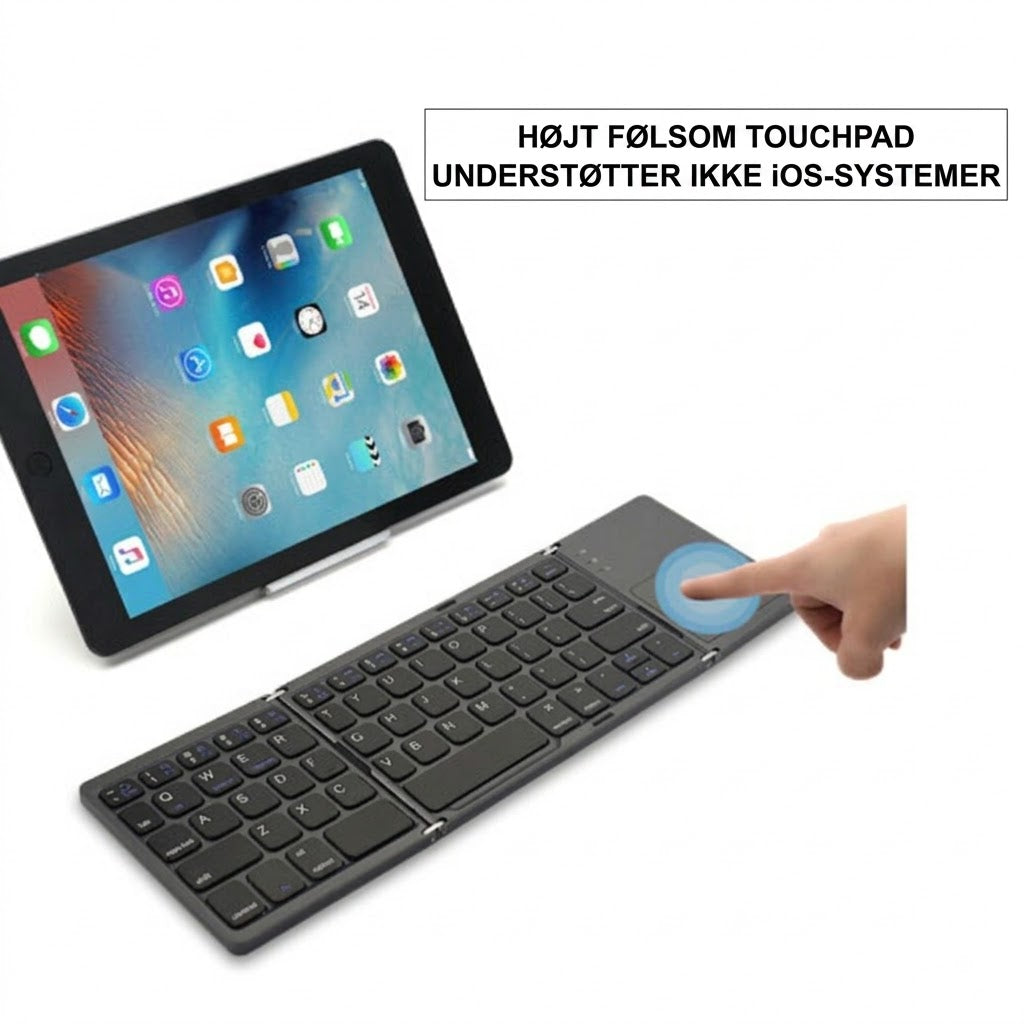 SilkEase™ Sammenfoldeligt Trådløst Bluetooth Tastatur | Universelt & Bærbart Minitastatur