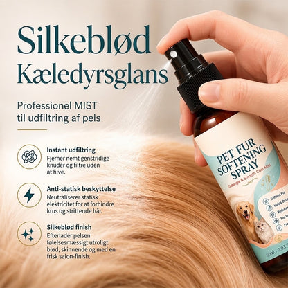 PureVal™ Mild Pels-Detangler & Antistatisk Spray | Skånsom Pelspleje til Hund & Kat