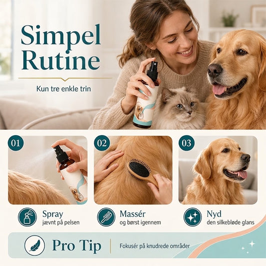 PureVal™ Mild Pels-Detangler & Antistatisk Spray | Skånsom Pelspleje til Hund & Kat