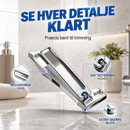 FlexiGrip™ 360° Roterende Negleklipper i Rustfrit Stål