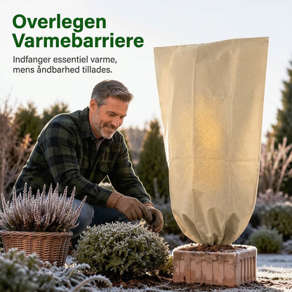 OmniLiving™ Frostcover til Planter | Slidstærkt Non-Woven Stof med Snøre