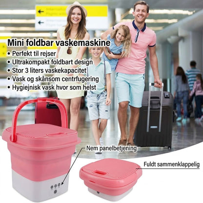 OmniLiving™ Stilfuld Bærbar Mini Vaskemaskine | til Undertøj & Sokker