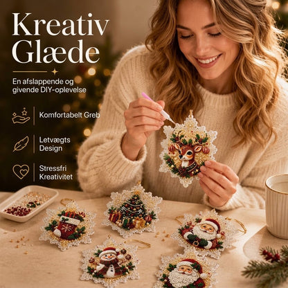 OmniLiving™ DIY Julepynt & Malersæt | Kreativt Ophæng til Juletræet